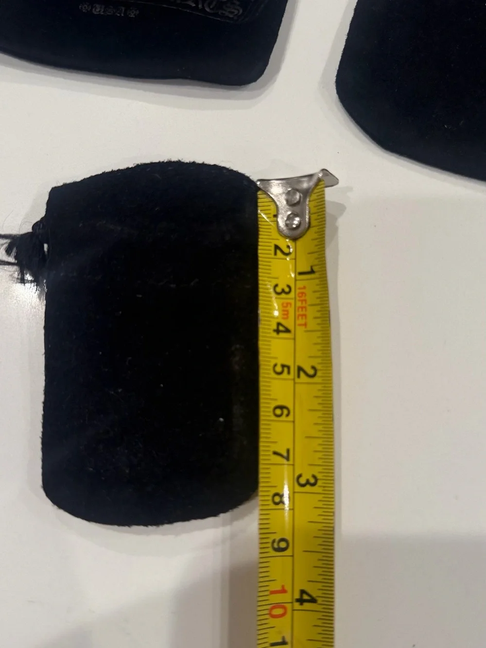 Chrome Hearts Black Velvet Drawstring Pouch Trio